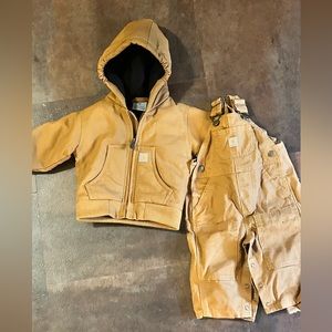 Carhartt overall & jacket.